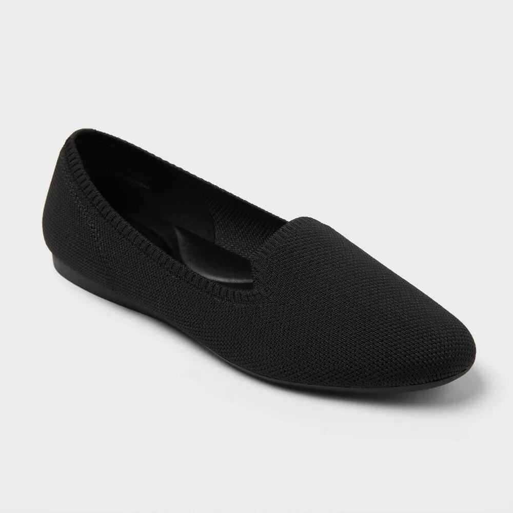 Etta Knit Washable Loafers - A New Day - Black - Women's 7.5